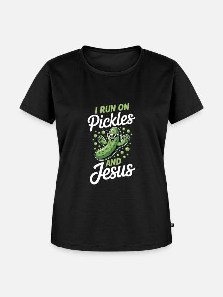 Gurke Jesus Glaube Christ - Frauen Premium Bio T-Shirt - Schwarz