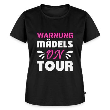 Mädels on Tour Mädelstrip Girls Trip Mädelstour - Frauen Premium Bio T-Shirt - Schwarz - Vorne - Selfina (174cm)