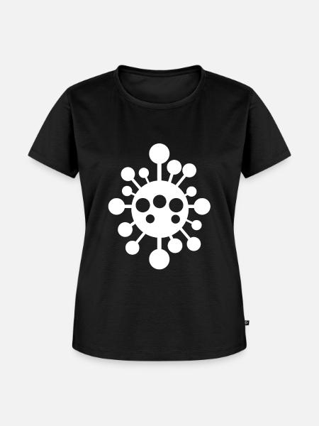 Virus Viren Bakterien - Frauen Premium Bio T-Shirt - Schwarz