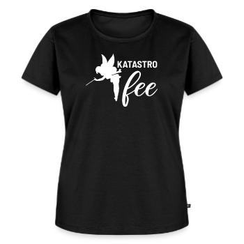 Katastrophe - Frauen Premium Bio T-Shirt - Schwarz - Vorne - Selfina (174cm)