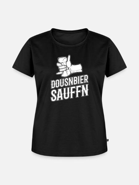 Dosenbier-Partei - Frauen Premium Bio T-Shirt - Schwarz