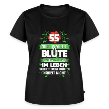 55. Geburtstag Gärtner Floristin Jahrgang 1967 - Frauen Premium Bio T-Shirt - Schwarz - Vorne - Selfina (174cm)