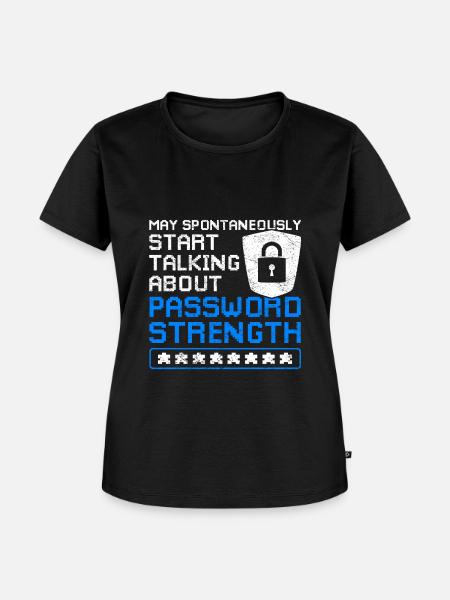 Cybersicherheit Passwort - Frauen Premium Bio T-Shirt - Schwarz