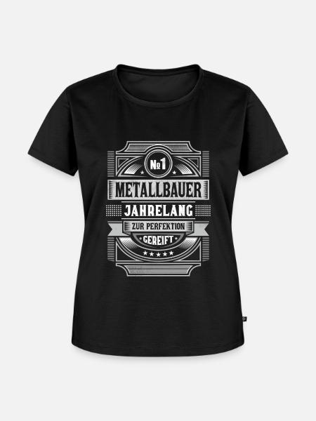 Metallbauer zur Perfektion gereift - Frauen Premium Bio T-Shirt - Schwarz