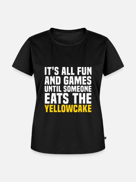 Yellowcake Atomenergie Nuklear Atomkraft - Frauen Premium Bio T-Shirt - Schwarz