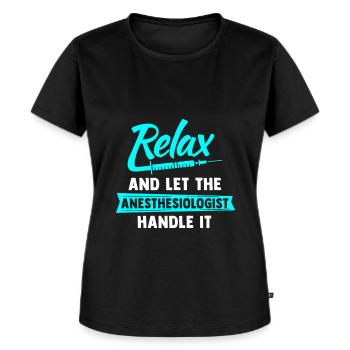 Anästhesie Narkose Krankenschwester Anästhesist - Frauen Premium Bio T-Shirt - Schwarz - Vorne - Selfina (174cm)