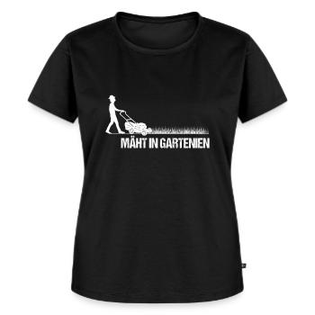 Lustiger Garten Gärtner Spruch - Frauen Premium Bio T-Shirt - Schwarz - Vorne - Selfina (174cm)