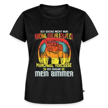 Gaming Spruch Videospiele - Frauen Premium Bio T-Shirt - Schwarz - Vorne - Selfina (174cm)
