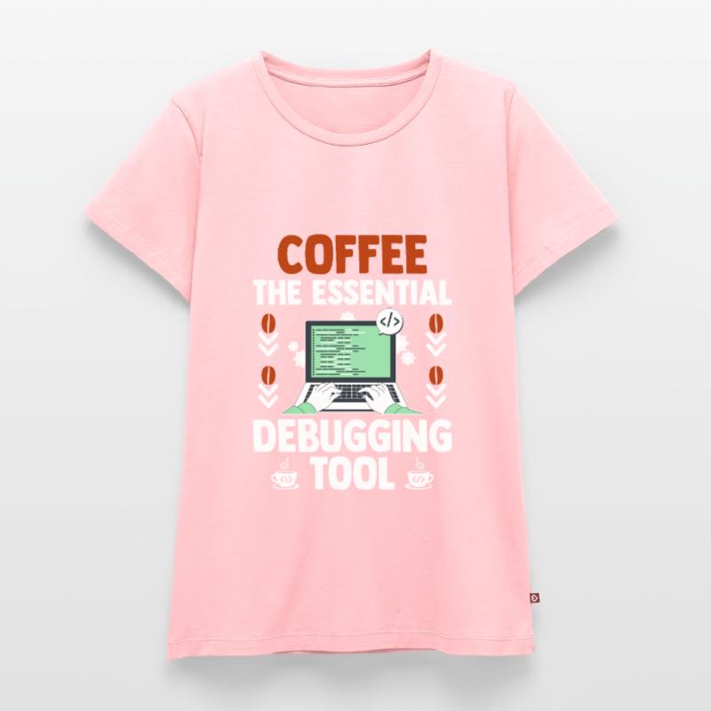 Kaffee-Codierung Programmierer Programmierer Entwickler Nerd Coff Frauen Premium Bio T-Shirt