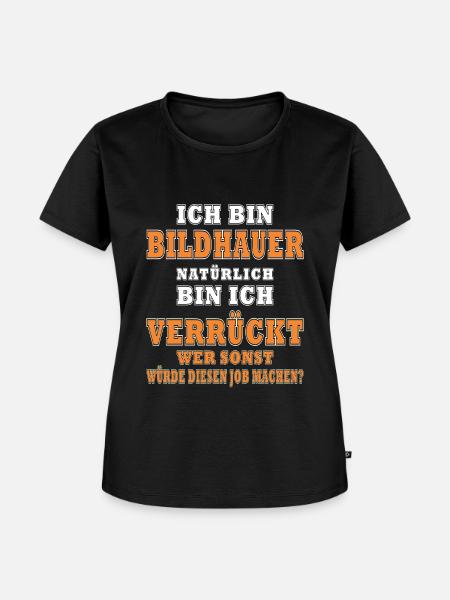 Bildhauerin Geschenke Bildhauer - Frauen Premium Bio T-Shirt - Schwarz