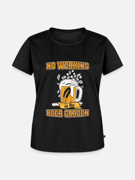 Bier Biergarten Bierfest Bierkrug - Frauen Premium Bio T-Shirt - Schwarz