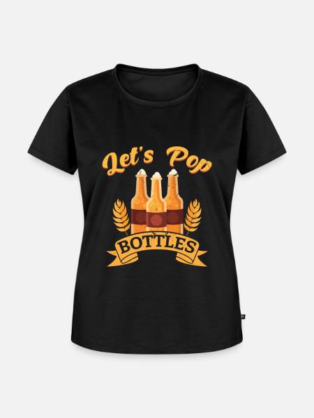 Bier Öffnen - Frauen Premium Bio T-Shirt - Schwarz