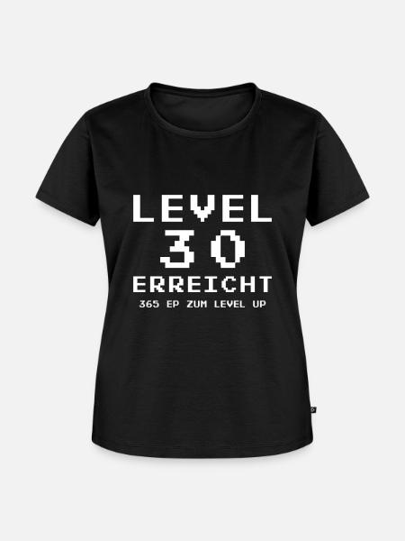 Level 30 Erreicht Gamer - Frauen Premium Bio T-Shirt - Schwarz