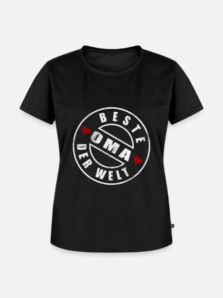 Beste Oma der Welt - Frauen Premium Bio T-Shirt - Schwarz