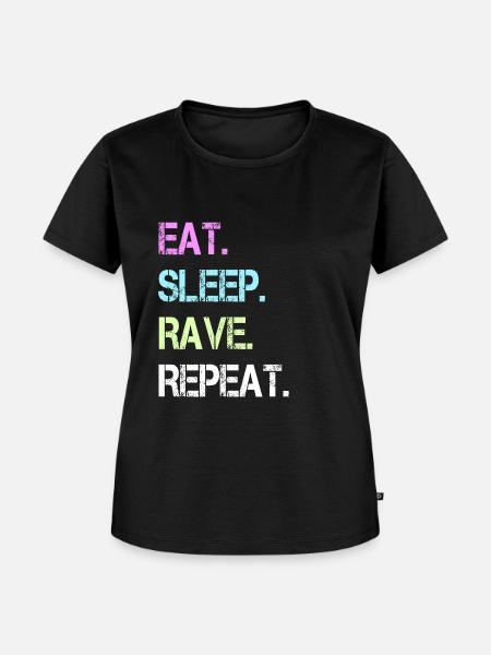 RAVE - Frauen Premium Bio T-Shirt - Schwarz