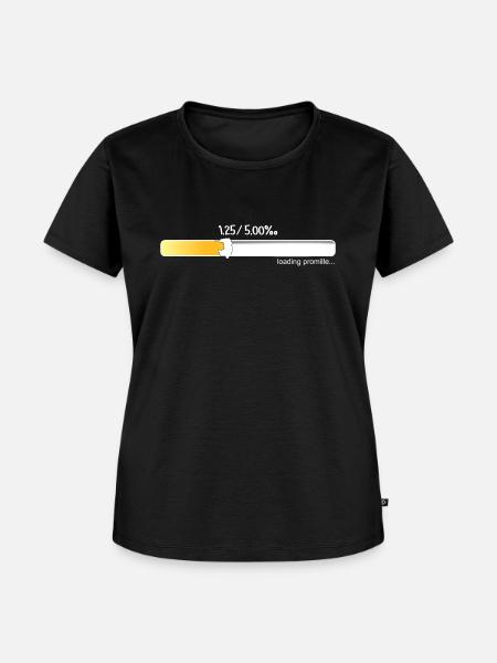 Promille Ladebalken - Frauen Premium Bio T-Shirt - Schwarz
