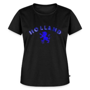 HOLLANDE - T-shirt Premium bio Femme - noir - Devant - Selfina (174cm)