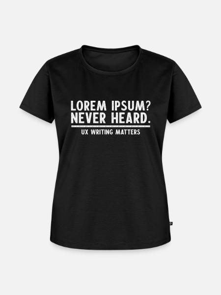 UX Writing Matters - Frauen Premium Bio T-Shirt - Schwarz