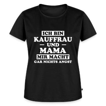Kauffrau Spruch Verkäuferin Fun Kauffrau Geschenk - Frauen Premium Bio T-Shirt - Schwarz - Vorne - Selfina (174cm)