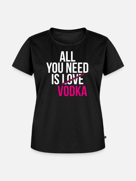 Vodka, Wodka, - Frauen Premium Bio T-Shirt - Schwarz