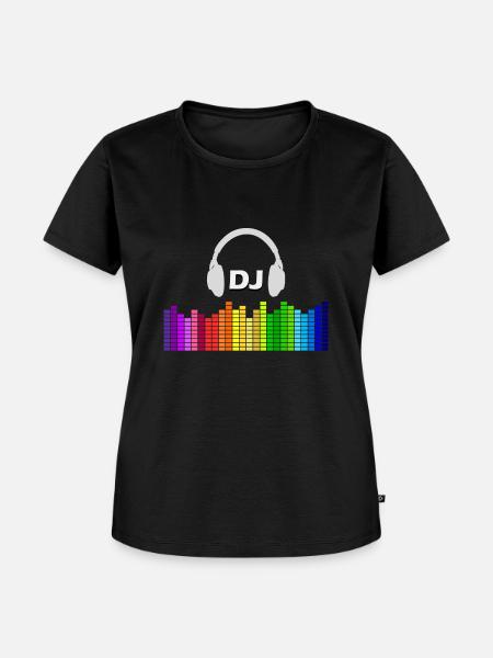 DJ - Frauen Premium Bio T-Shirt - Schwarz