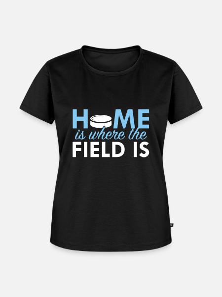 Feld Hockey Shirt - Frauen Premium Bio T-Shirt - Schwarz