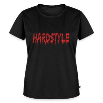 Hardstyle Festival I Love Hardstyle - Frauen Premium Bio T-Shirt - Schwarz - Vorne - Selfina (174cm)