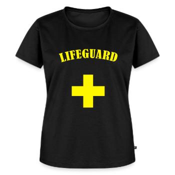 surveillant de baignade - T-shirt Premium bio Femme - noir - Devant - Selfina (174cm)