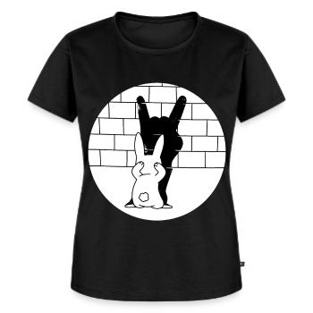 Méchant lapin de Pâques lapin de Pâques prison Rock musique - T-shirt Premium bio Femme - noir - Devant - Selfina (174cm)