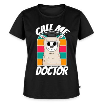 Thèse de doctorat Doctorat Doctorat - T-shirt Premium bio Femme - noir - Devant - Selfina (174cm)