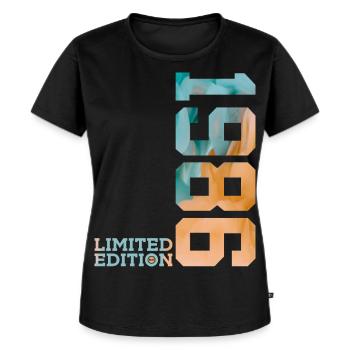 40. GEBURTSTAG LIMITED EDITION 1986 - Frauen Premium Bio T-Shirt - Schwarz - Vorne - Selfina (174cm)