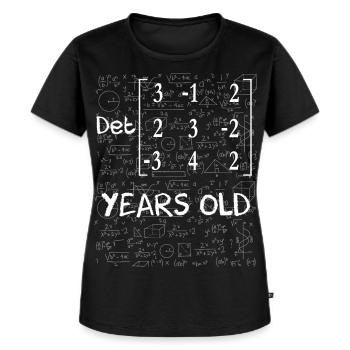 74. Geburtstag 74 Jahre Matrixdeterminante - Frauen Premium Bio T-Shirt - Schwarz - Vorne - Selfina (174cm)
