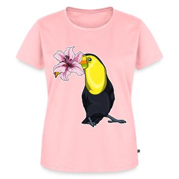 Lys toucan - T-shirt Premium bio Femme - rose - Devant - AI Model Female 172 dark (172cm)