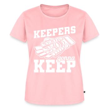 Torhüter Fußball - Frauen Premium Bio T-Shirt - Rosa - Vorne - AI Model Female 172 dark (172cm)