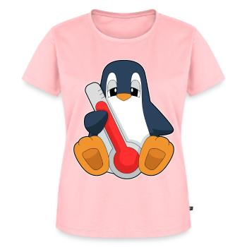 Thermomètre clinique Penguin - T-shirt Premium bio Femme - rose - Devant - AI Model Female 172 dark (172cm)