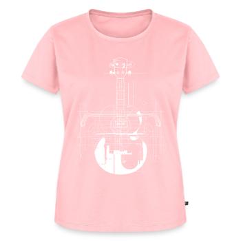 Ukulele Drawing - Women's Premium Organic T-shirt - rose - Front - AI Model Female 172 dark (172cm)