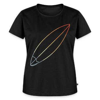 Surfboard - Women's Premium Organic T-shirt - black - Front - Selfina (174cm)