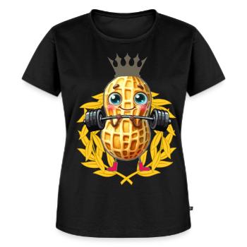 Cabarachide haltérophilie Couronne de laurier Bodybuilder - T-shirt Premium bio Femme - noir - Devant - Selfina (174cm)