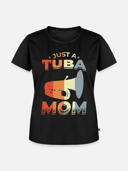 Tuba Mutter - Frauen Premium Bio T-Shirt - Schwarz