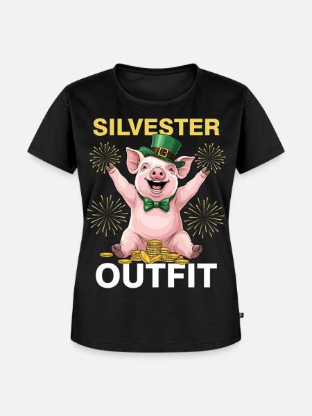 Silvester Outfit - Frauen Premium Bio T-Shirt - Schwarz