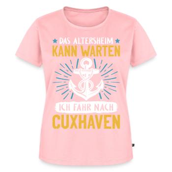 Papi MAISON DE RETRAITE PEUT ATTENDRE, JE VAIS - T-shirt Premium bio Femme - rose - Devant - AI Model Female 172 dark (172cm)