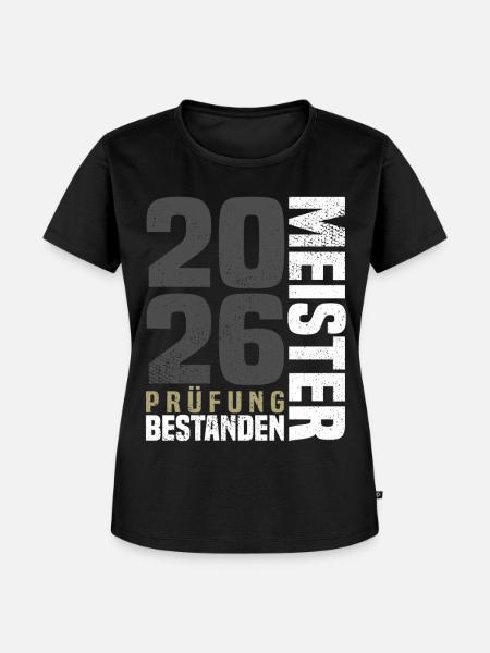 Meister Prüfung 2026 - Frauen Premium Bio T-Shirt - Schwarz