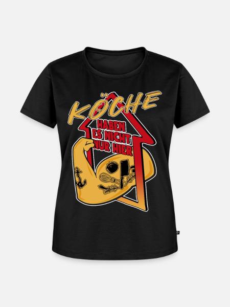 Koch - Frauen Premium Bio T-Shirt - Schwarz