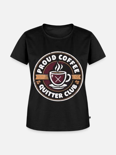 Kaffeeentzug Koffeinfrei Ex-Kaffeetrinker - Frauen Premium Bio T-Shirt - Schwarz