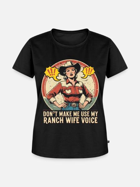 Ehefrau eines Bauern Mutter - Frauen Premium Bio T-Shirt - Schwarz