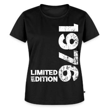 Geburtstag 1976 Geburtstag Geboren 1976 Geburtstagsgeschenk - Frauen Premium Bio T-Shirt - Schwarz - Vorne - Selfina (174cm)
