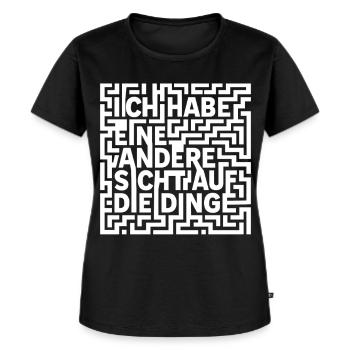 Autismus Autistisches Kind ADHS Geschenk Autisten - Frauen Premium Bio T-Shirt - Schwarz - Vorne - Selfina (174cm)