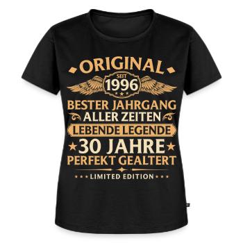 Birthday 1996 - 30 years - Women's Premium Organic T-shirt - black - Front - Selfina (174cm)