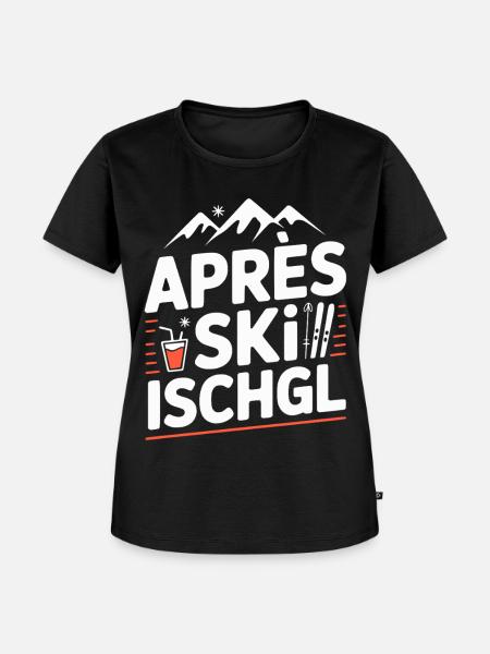 Apres Ski Party Ischgl - Frauen Premium Bio T-Shirt - Schwarz