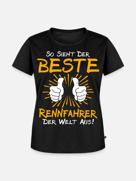 Rennfahrer Geschenkidee - Frauen Premium Bio T-Shirt - Schwarz